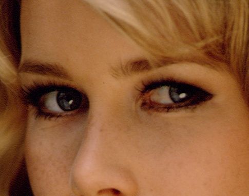 Claudia Schiffer eye color