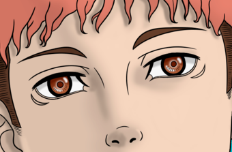 Yuji Itadori eye color