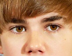 Justin Bieber eye color