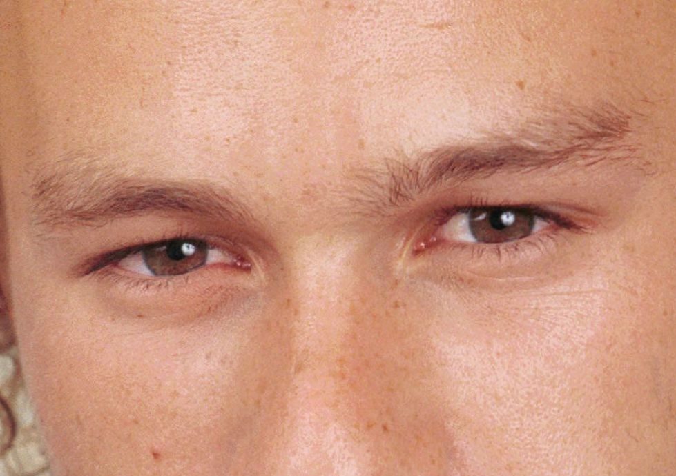 Heath Ledger eye color