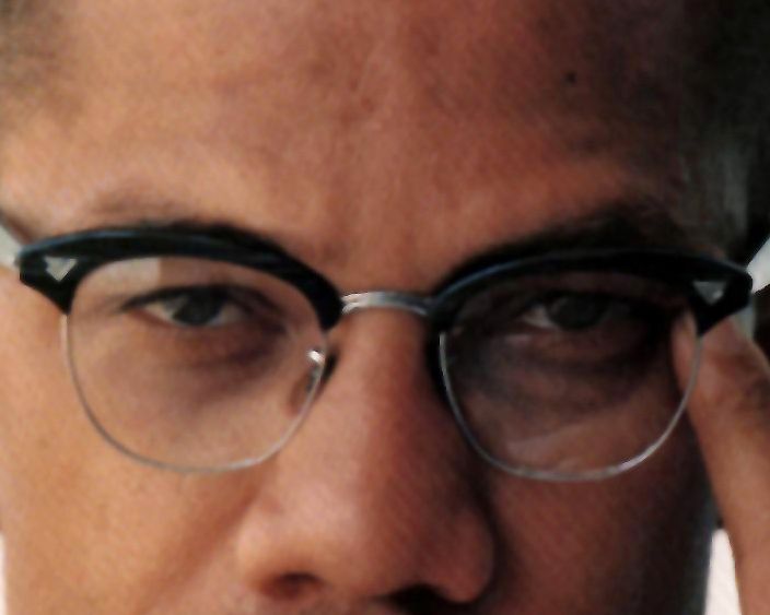 Malcolm X eye color