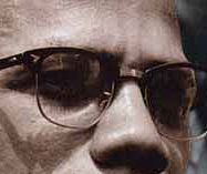 Malcolm X eye color