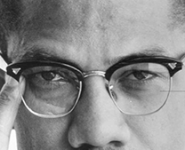 Malcolm X eye color