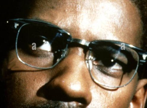 Malcolm X eye color