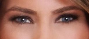 Melania Trump eye color