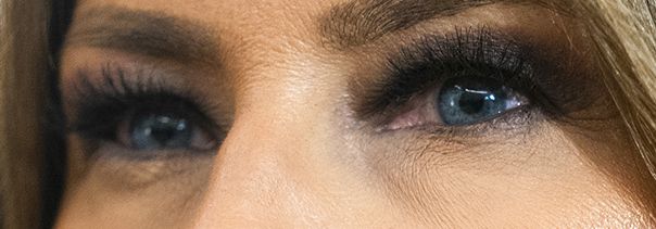 Melania Trump eye color