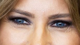 Melania Trump eye color