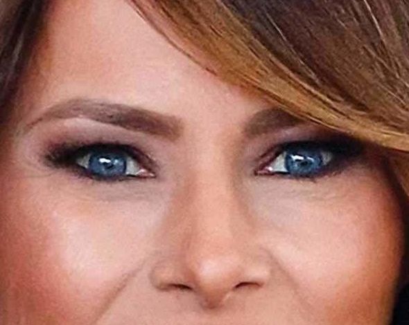 Melania Trump eye color