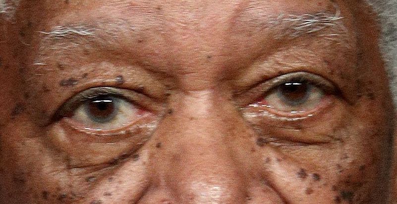 Morgan Freeman eye color