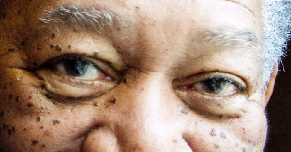 Morgan Freeman eye color