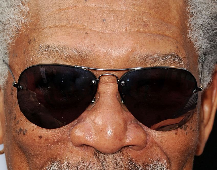 Morgan Freeman eye color