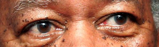 Morgan Freeman eye color