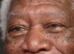 Morgan Freeman eye color