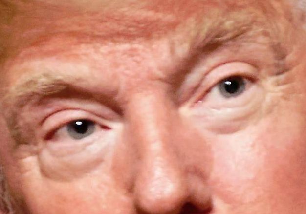 Trump eye color