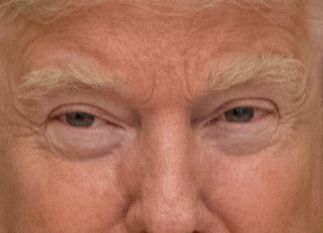 Trump eye color