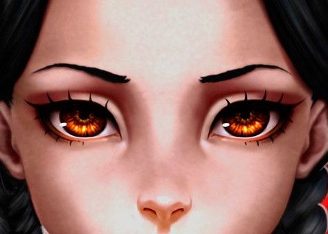 Wednesday Addams eye color