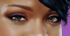 Rihanna eye color